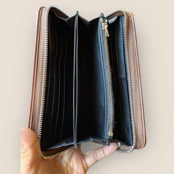 Loewe Brown Leather Zip Around Long Wallet | Like New - Picture 4 of 5